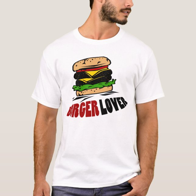 CAMISETA AMANTE DO HAMBURGUER (Frente)