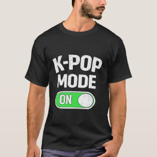Camiseta Amante do K-Pop Fã de Música Pop Coreana Manga Lon