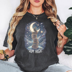 Camiseta Amante do Livro Espacial de Pesca de Alta Ambicao