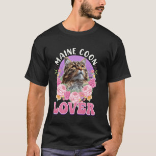 Camiseta AMANTE DO MAINE COON Mãe de Gato Maine Coon Main C