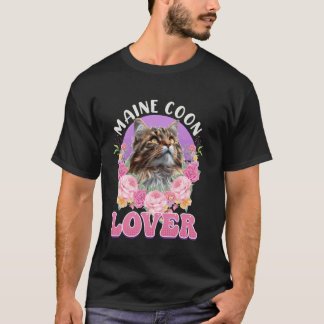 Camiseta AMANTE DO MAINE COON Mãe de Gato Maine Coon Main C