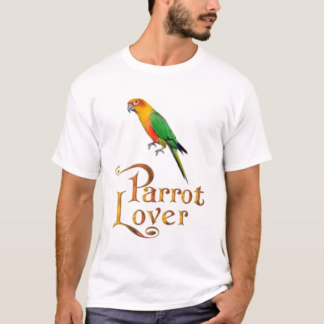 Camiseta Amante do papagaio (Frente)