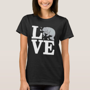 Camiseta Amante do Peixe-Boi da Flórida Design de Vida Mari