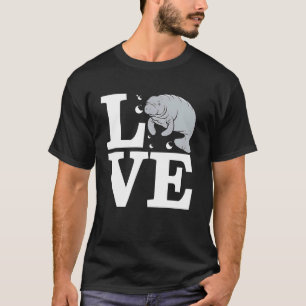 Camiseta Amante do peixe-boi da Flórida, peixe-boi, vida ma