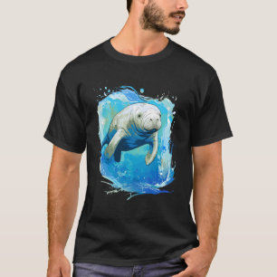 Camiseta Amante do Peixe-Boi Foca no Dugong Oceanólogo Vaca