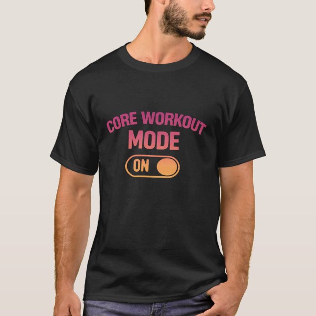 Camiseta Amante do Pilates de Treino de Core (Frente)