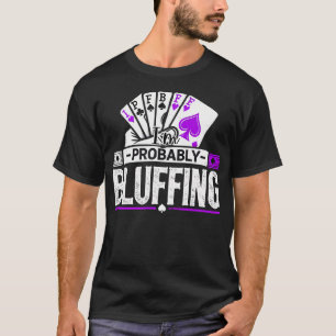 Camiseta Amante do Poker Jogador de Poker Cartas de Jogo de