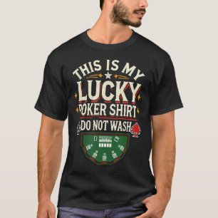 Camiseta Amante do Poker Jogador de Poker Cartas de Jogo Po