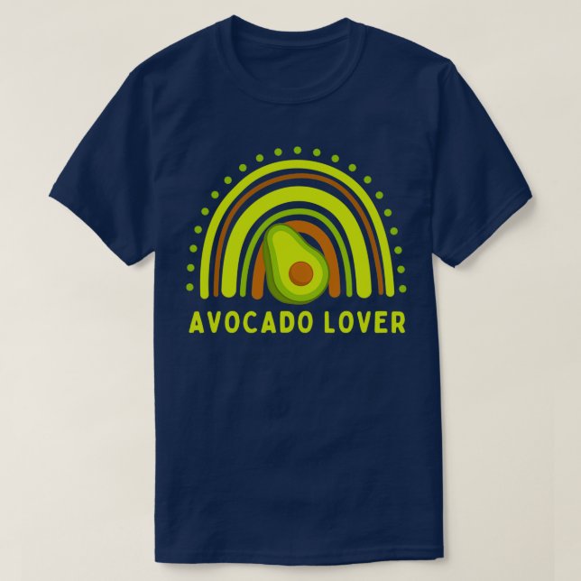 Camiseta Amante do Rainbow Avocado (Frente do Design)