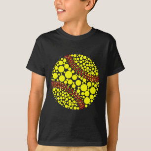 Camiseta Amante do Softll Pontilhado Engraçado Jogador Inte