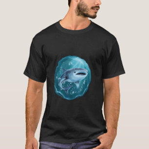 Camiseta Amante do Tubarão Baleia Peixe Gigante Maior Anima
