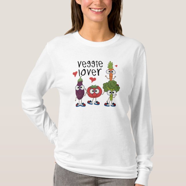 Camiseta Amante do vegetariano (Frente)