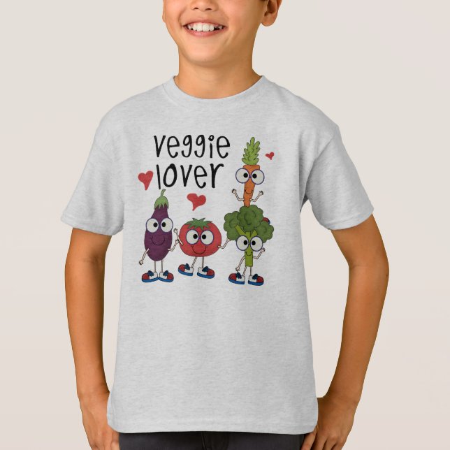 Camiseta Amante do vegetariano (Frente)