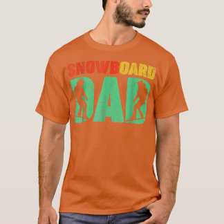 Camiseta Amante dos Esportes de Snowboarding Snowboard Vint
