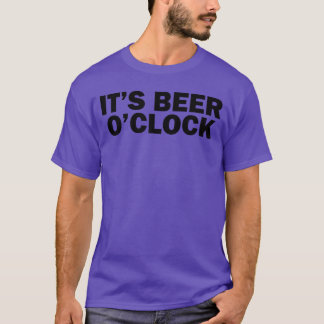 Camiseta Amante Engraçado da Bebida É Hora da Cerveja