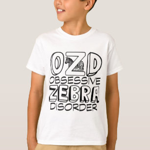 Camiseta Amante engraçado da zebra