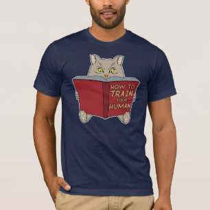 Camiseta Amante engraçado do gato como treinar sua novidad