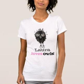 Camiseta Amante engraçado feito sob encomenda da coruja -