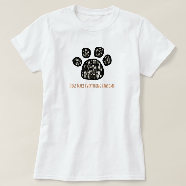 Camiseta amante fofo de cachorro (Frente do Design)