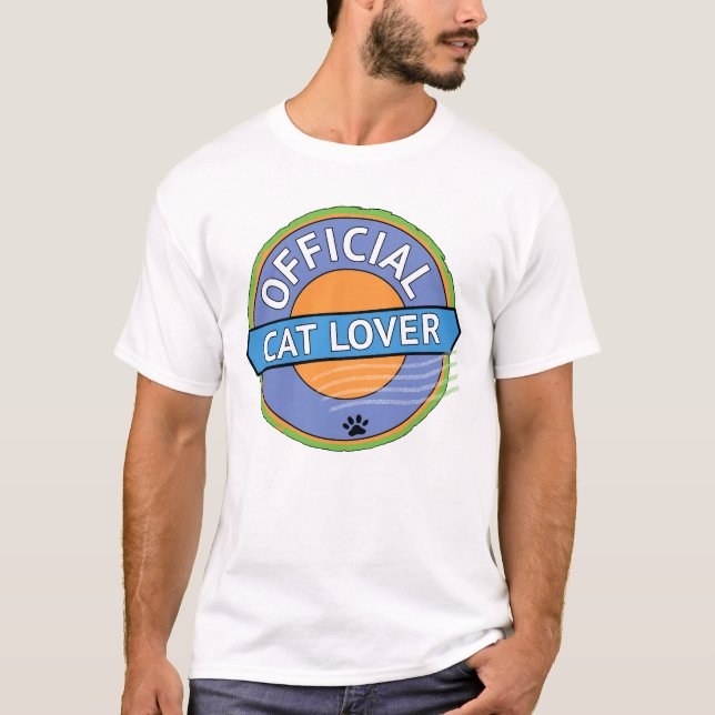 Camiseta Amante Oficial de Gatos (Frente)