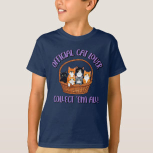 Camiseta Amante Oficial de Gatos – Colecione Todos