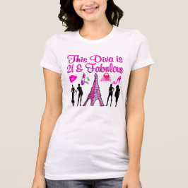 CAMISETA AMANTE PARIS DE 21 ANOS