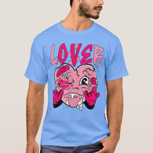 Camiseta Amante Perdedor Rosa Gotejamento Coracao Combinand