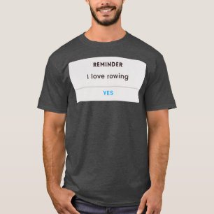 Camiseta amante remando engraçadinho remando 1