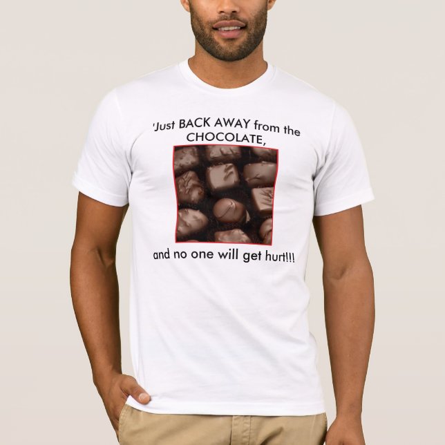 Camiseta Amante unisex do chocolate (Frente)