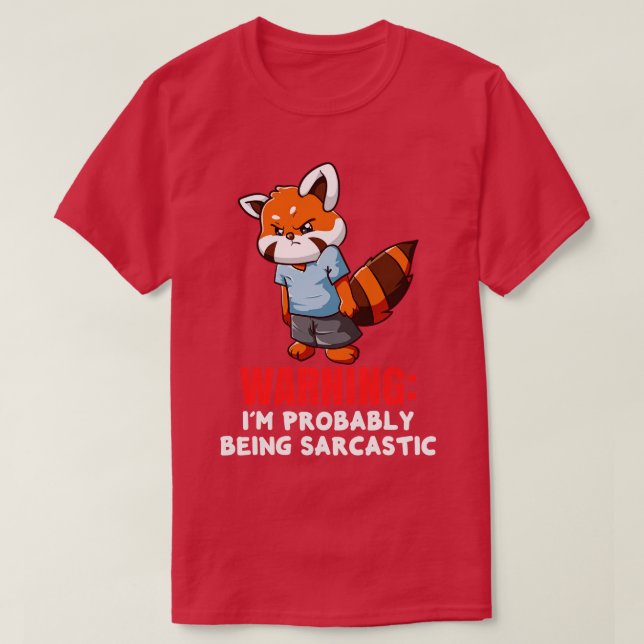 Camiseta amante vermelho panda 1 (Frente do Design)