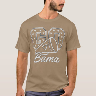 Camiseta Amante Vintage do Estado do Alabama Homens Mulhere