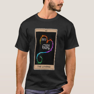 Camiseta Amantes - Amigas Tarot Art Impressão Engraçado Wo