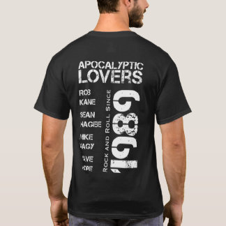Camiseta Amantes apocalípticos - # desde 1989 - concerto