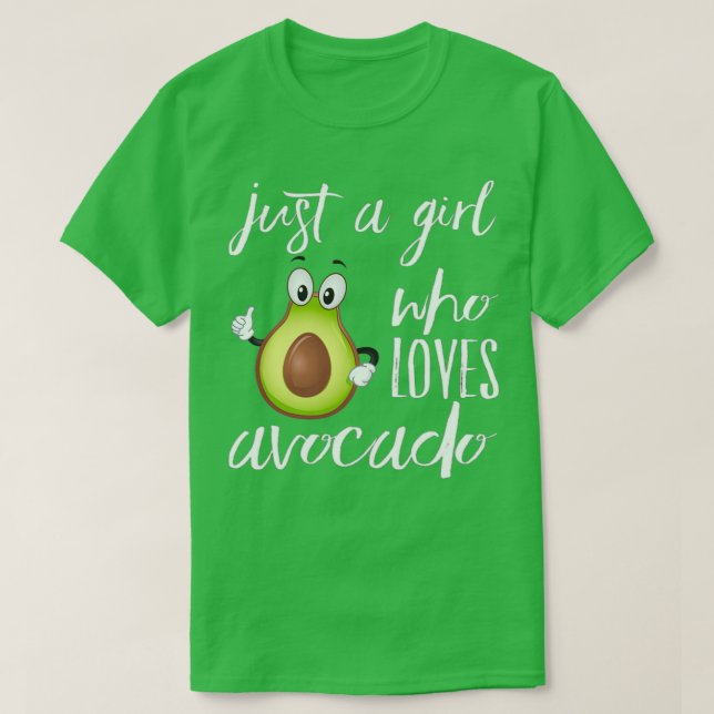 Camiseta Amantes Avocado Para Meninas (Frente do Design)