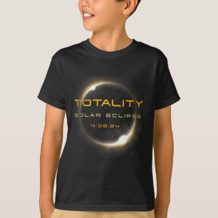 Camiseta Amantes da Astronomia Eclipse Solar Total 2024 Tot