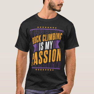 Camiseta Amantes da Escalada em Rocha Fissura de Bouldering