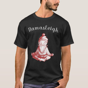 Camiseta Amantes da ioga de Namasleigh com Natal do papai
