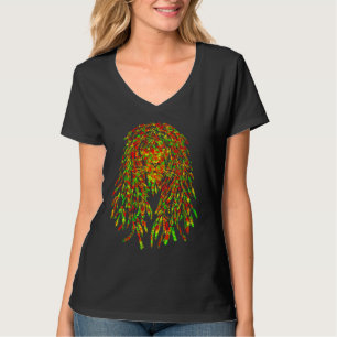 Camiseta Amantes da Música Reggae Leão Jamaicano Rasta Leão