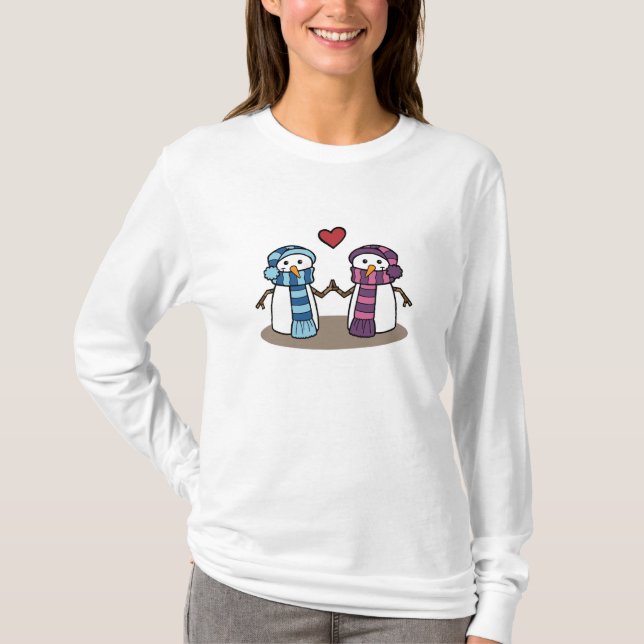 Camiseta Amantes da neve (Frente)