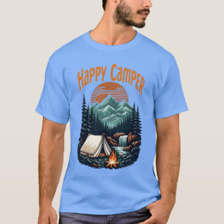 Camiseta Amantes de acampamento Feliz Camper