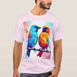 Camiseta Amantes de Aves Tropicais