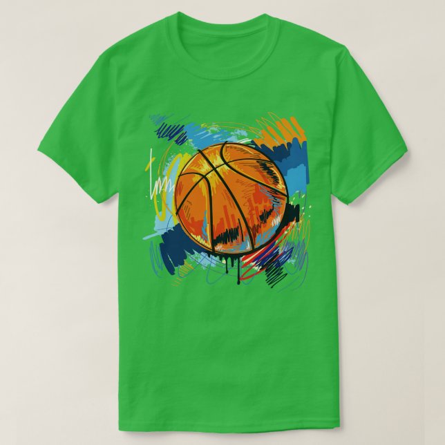 Camiseta Amantes de basquete (Frente do Design)