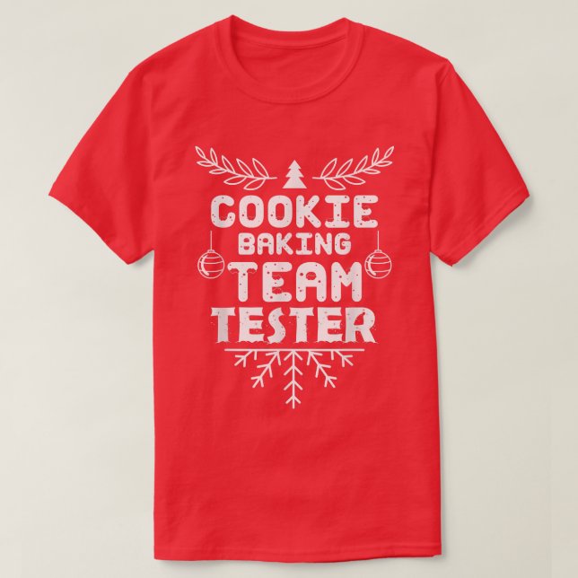 Camiseta Amantes de biscoitos do Cookie Baking Team Tester (Frente do Design)