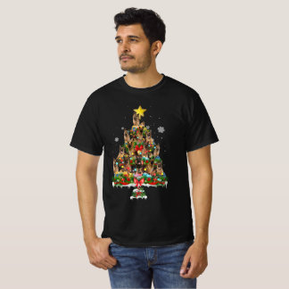 Camiseta Amantes de Cachorro de Árvore de Natal de German s