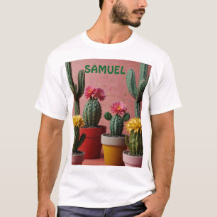 Camiseta Amantes de cactos em flor