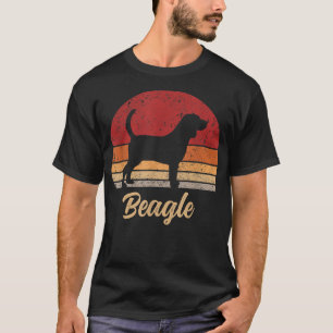 Camiseta Amantes de Cães Beagle Antigos Homens Mulheres Rap