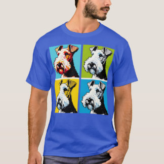 Camiseta Amantes de Cães de Arte com Fox Terrier