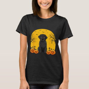 Camiseta Amantes de cães Labrador preto homens mulheres cri