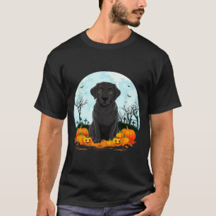 Camiseta Amantes de Cães Labrador Preto Meninos Meninas Hal