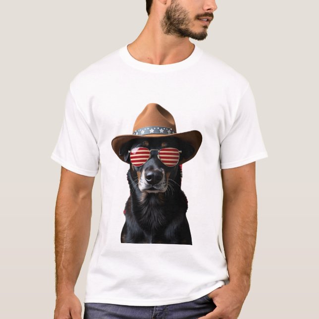 Camiseta amantes de cães PIT BULL americanos (2) (Frente)